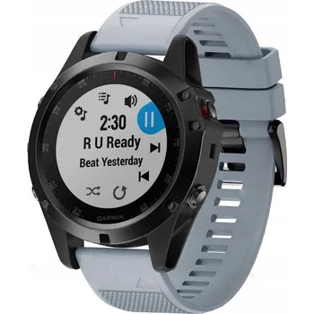 Řemínek na hodinky Plovoucí pásek na hodinky Garmin 22mm šedý