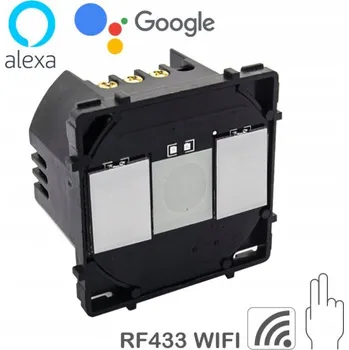 vypínač Dvojitý dotykový vypínač MODUL RF + WIFI pro systém, skleněný B-line