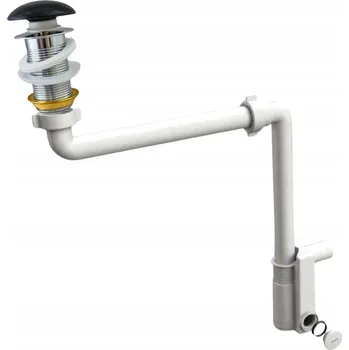 Sifon Zátka umyvadlová Click-Clack bez přepadu kulatý Garmand černá