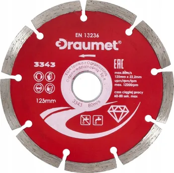 Řezný kotouč Diamantový kotouč Draumet 125 x 22,2 mm