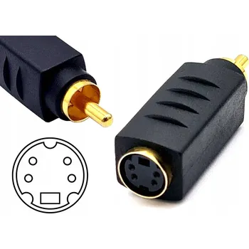 REDUKCE GN.SVHS/WT.RCA ADAPTÉR PŘECHODKA