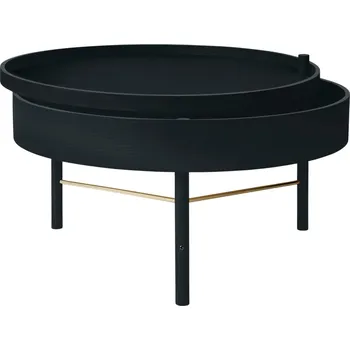 Konferenční stolek Audo CPH Černý jasanový konferenční stolek AUDO TURNING 65 cm