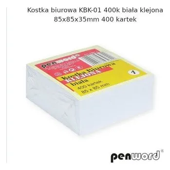 Set školních potřeb Kostka biurowa biała 85x85x35mm 400K (pl, 2000, Penword)