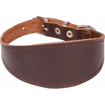 Obojek pro psa Kožený obojek pro psa Charta DINGO Classic XXL - 49 Cm hnědý