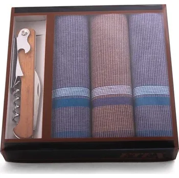 ETEX HOŘICE s.r.o Pánský kapesník - s nožíkem - 3 ks tmavá sada - 3 ks