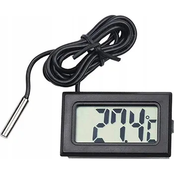 Domácí teploměr Teploměr Mixxer Černý teploměr