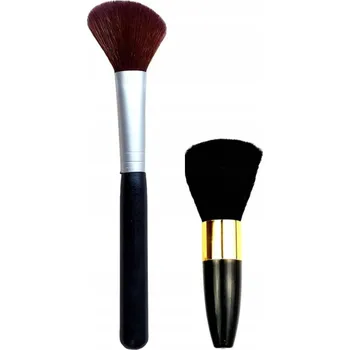 Kosmetický štětec ŠTĚTEC NA MAKE-UP PUDR RŮŽ POLOKRUHOVÝ