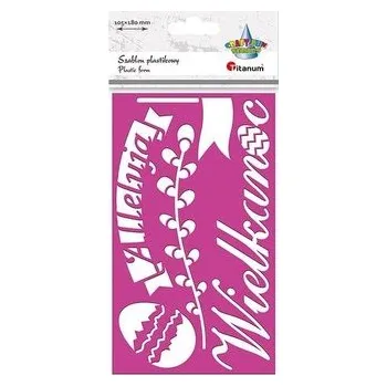 Set školních potřeb Szablon plastikowy 105x180mm Wielkanoc (pl, 2000, Jiné, Titanum)