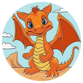 Set školních potřeb Malowanie po numerach - Uroczy żółw 19cm (pl, 2000, Ideyka)