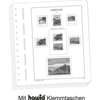 Obal pro sběratelský předmět Leuchtturm Faerské ostrovy Předtištěné listy: nezasklené, Ročník: 2022