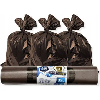 Pytle na odpadky Sáčky na bioodpad Pam-Folie 35 l, 15 ks