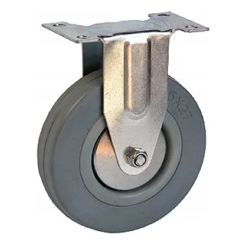 Pojezdové kolečko KOLEČKO KE VOZÍKU 100 mm PEVNÉ GUMOVÉ KOLEČKO 80 KG