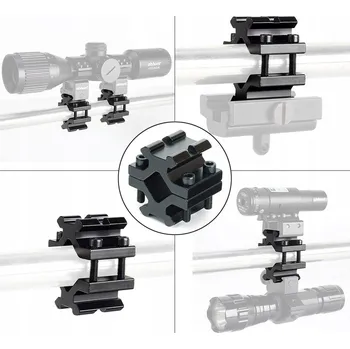 TAKTIKA OBOUSMĚRNÁ UNIVERZÁLNÍ 20MM LIŠTA ADAPTÉR PRO MONTÁŽ PUŠKOHLEDU