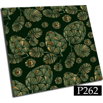 vinylová podlaha Samolepicí PVC dlaždice 15 cm Abstrakce Listy PVC OBKLADY