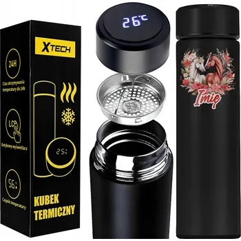 TERMOHRNEK TERMOSKA HRNEK KŮŇ KONĚ KVĚTINY DO ŠKOLY ŠKOLKY JMÉNO