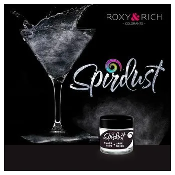 Potravinářské barvivo Metalická barva do nápojů Spirdust černá 1,5g - Roxy and Rich