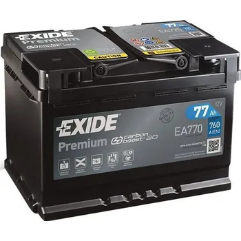 Auto-moto baterie EXIDE Premium 77Ah, 12V, EA770 - UAMK instalace do vozu
