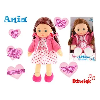 Panenka Ania 31cm mrkací měkké tělo na baterie polsky mluvící v krabičce (cs)