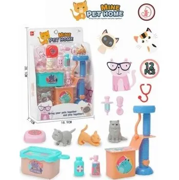 plyšák Zestaw z pieskiem i kotem