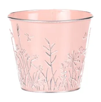 Stojan na květiny Obal na květiny kovový - barva růžová. (cs)