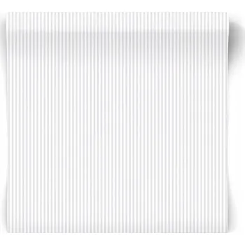 Tapeta Tapeta na zeď ÚZKÉ ŠEDÉ STŘÍBRNÉ pruhy vinylová do obýváku ložnice