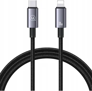Datový kabel Kabel Usams USB typ C - Apple Lightning 1,2 m černý