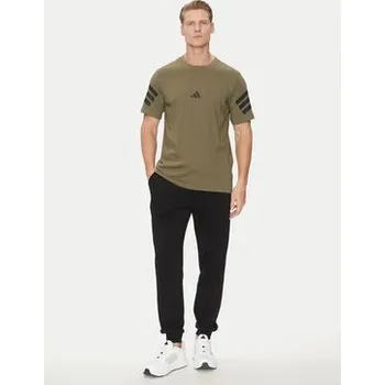 Pánské oblečení adidas T-Shirt Future Icons 3-Stripes JD4876 Zelená Regular Fit M