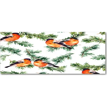 Obklad Skleněný panel Lacobel za kuchyňskou linku - Červenka na jehličnanu XXL