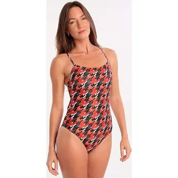 Dámské plavky Plavky HUUB Orange Houndstooth 3XS/XXS (IT38/UK28)