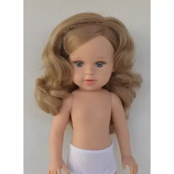Panenka Panenka - holčička Pink bez oblečení - světle hnědé vlasy - od španělské firmy Marina & Pau (Marina - 40 cm )