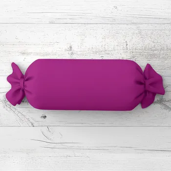 Dekorativní polštářek Polštář válec bonbon Rongo RG-092 Purpurový 15x40 cm