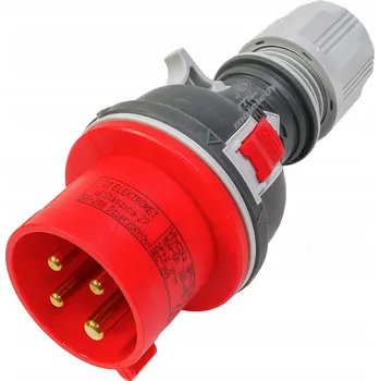 Elektrická zásuvka Gumová silová zástrčka 4P 16A IP44 přenosná