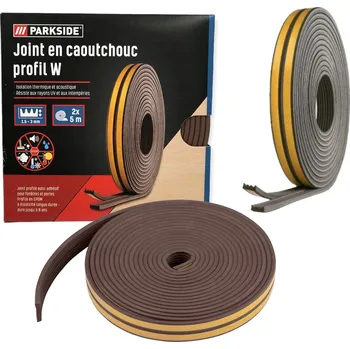 Těsnění do okna a dveří HNĚDÉ TĚSNĚNÍ 2x5m PARKSIDE PRO OKNA A DVEŘE HNĚDÉ