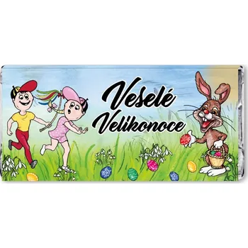 Cukrovinka CHOCO POLA PEPEHO Velikonoční čokoláda "PEPE S MRSKAČKOU" 100g