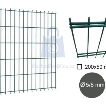 Pletivo PILECKÝ Pilofor 2D Super Zn + PVC, 2,5 x 1,23 m antracit