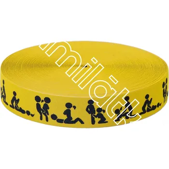 Textilní guma Pruženka kámasútra hořčicová 4 cm