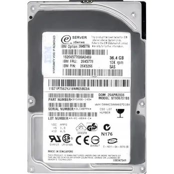 Interní pevný disk IBM 26K5778 26K5266 36GB 10K 8MB SAS-1 2,5'' ST936701SS