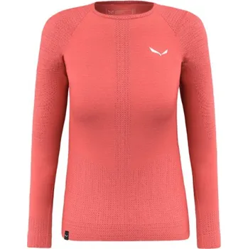 dámské triko Salewa Zebru Warm Amr L/S Tee, fluo coral - vel. 42 117301