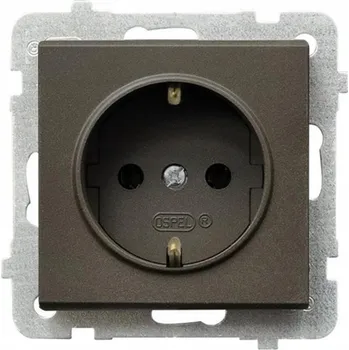 Elektrická zásuvka Elektrická Zásuvka Ospel hnědá