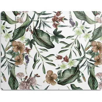 Miska pro psa Podložka pod misku pro psa kočku Jarní květy 60x40