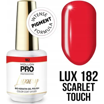 Lak na nehty 182. Scarlet Touch - Profesionální hybridní lak s konzistencí UV gelu/