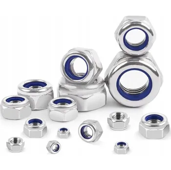 Matice Šestihranná samojistící matice DIN985 A4 ocel kyselinovzdorná M10 - balení 10 Ks