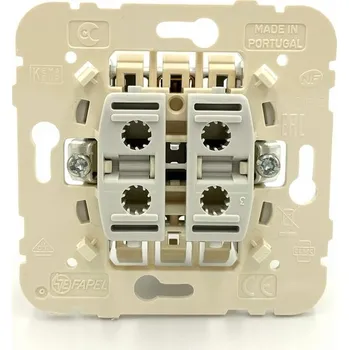 vypínač Dvojitý vypínač Klasik Efapel krémový 21101