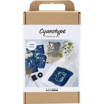 Speciální výtvarná barva Creative Sada modrobílá Kyanotypie na textil