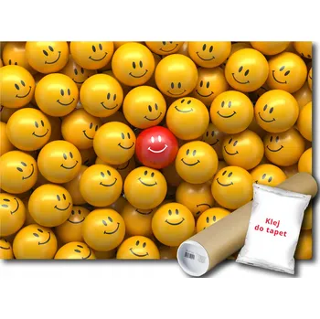 Fototapeta FOTOTAPETA SMAJLÍK KOULIČKY 3D 10B FXL 208x146 F3698