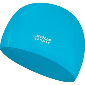 Plavecká čepice pro dospělé Silikonová Aqua-sport modrá