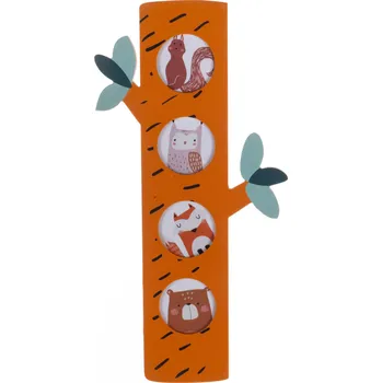 Rám na obraz Home Styling Collection Fotorámeček ve tvaru stromu, 43 x 21 cm, oranžový