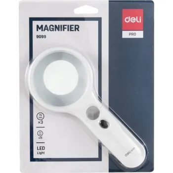 Lupa LUPA NA ČTENÍ SKLO S LED osvětlením, velká