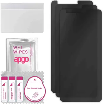 Pouzdro na mobilní telefon 3x Hybridní Sklo s filtrem soukromí pro LG K8 (2017), PRIVACY