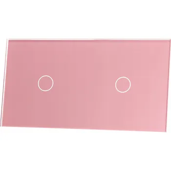 vypínač Dvojitý dotykový vypínač, pod omítku Livolo růžový VL-C7011-67